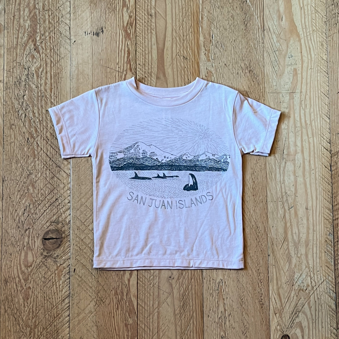 Mt. Baker - Toddler Triblend T-Shirt (Peach)
