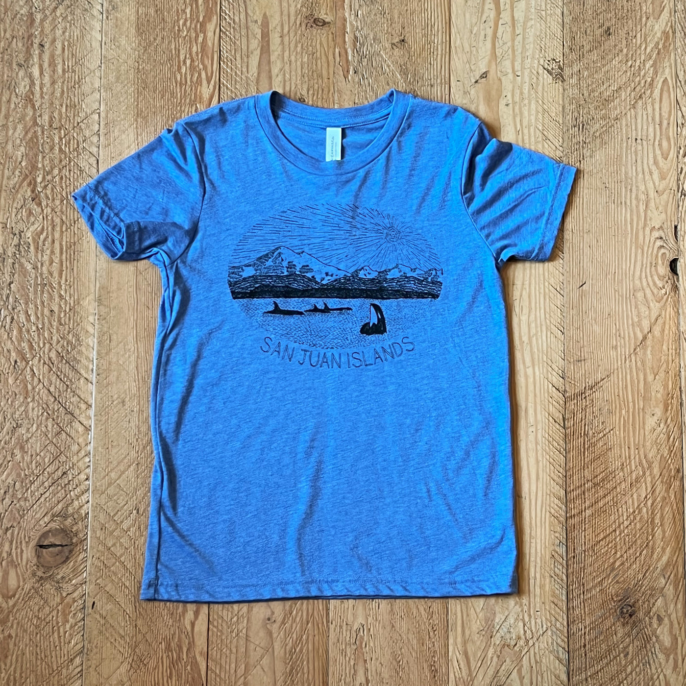 Mt. Baker - Youth Triblend T-Shirt (Blue)