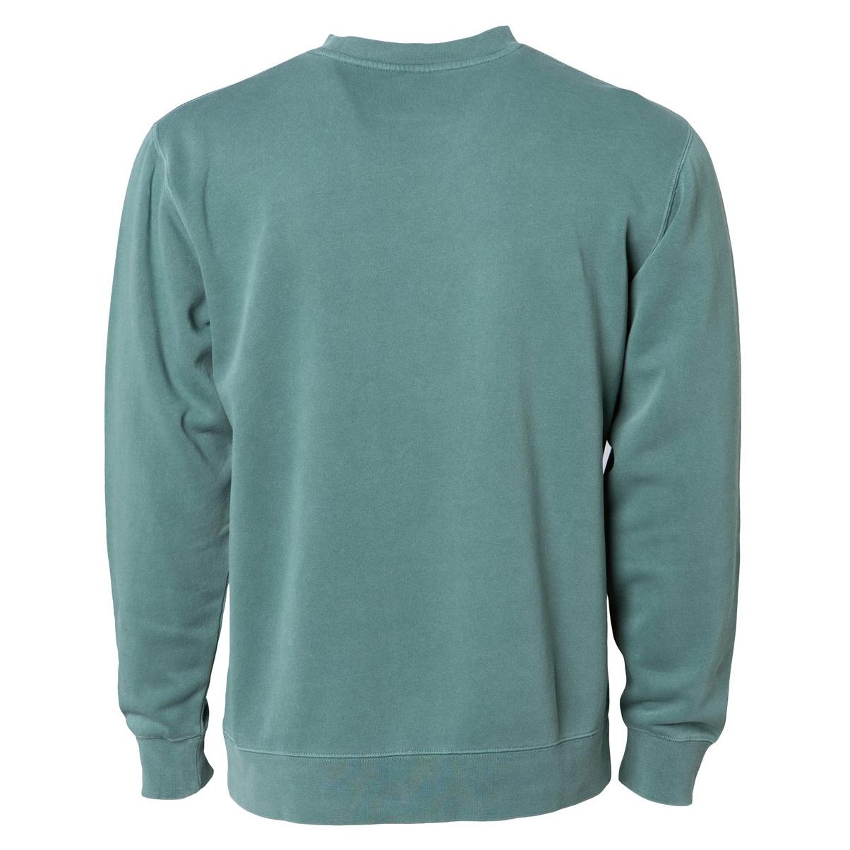 Unisex Pigment-Dyed Crew Sweatshirt (Alpine Green) Unisex_Blank Independent Trading Co. (Unisex) 