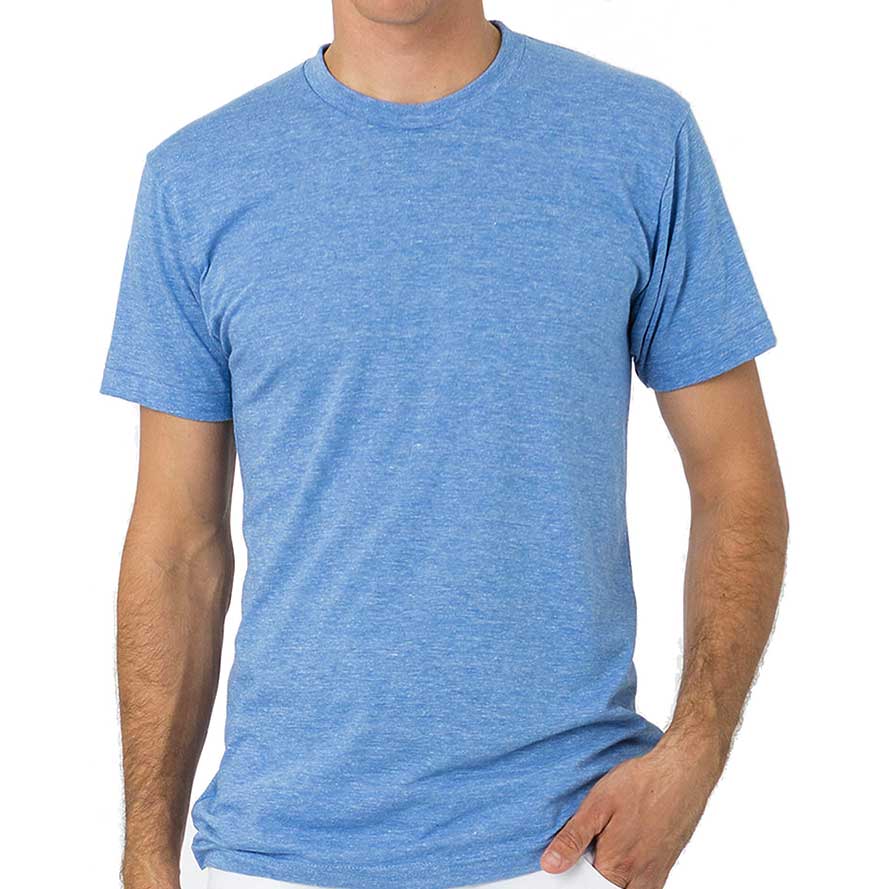 Unisex Triblend Track T-Shirt (Athletic Blue) Shirt AlphaBroder 