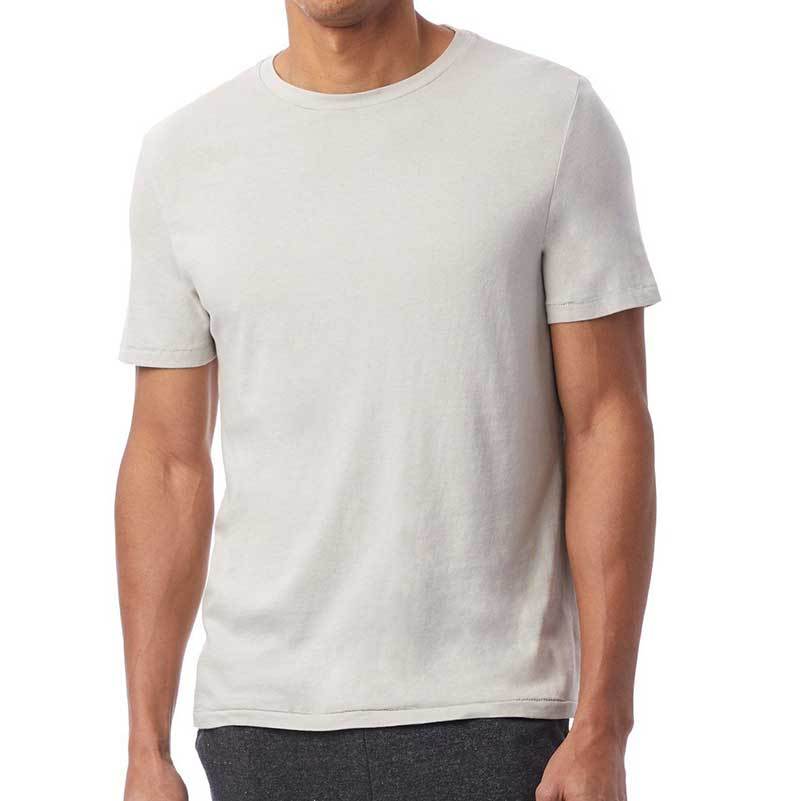 Unisex Cotton Jersey T-Shirt (Light Grey) Shirt AlphaBroder 