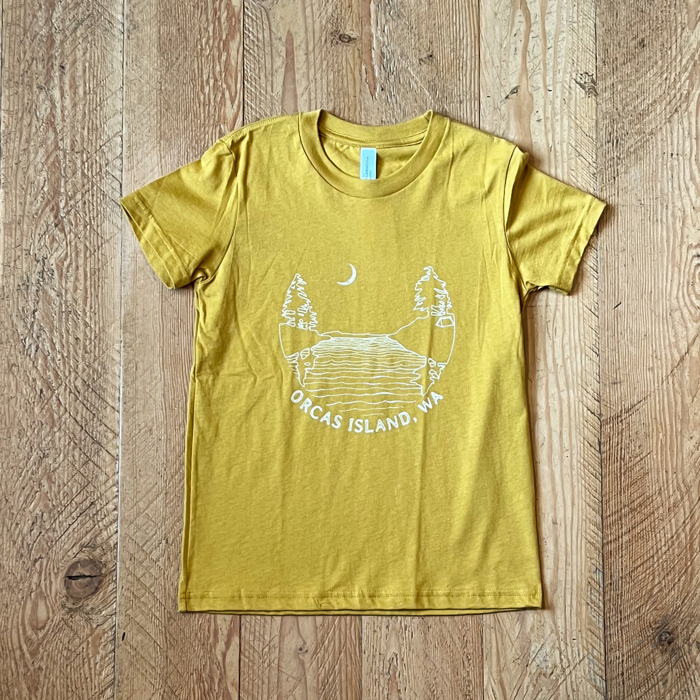 Islands at NIght - Youth Jersey T-shirt (Mustard)
