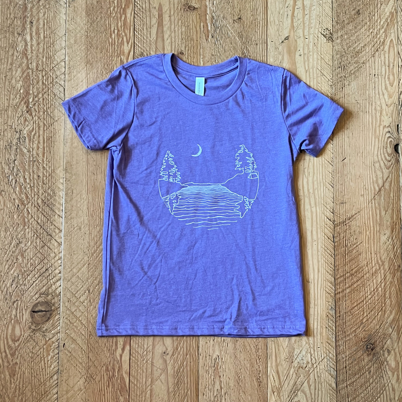 Islands at Night - Youth Jersey T-shirt (Heather Purple)