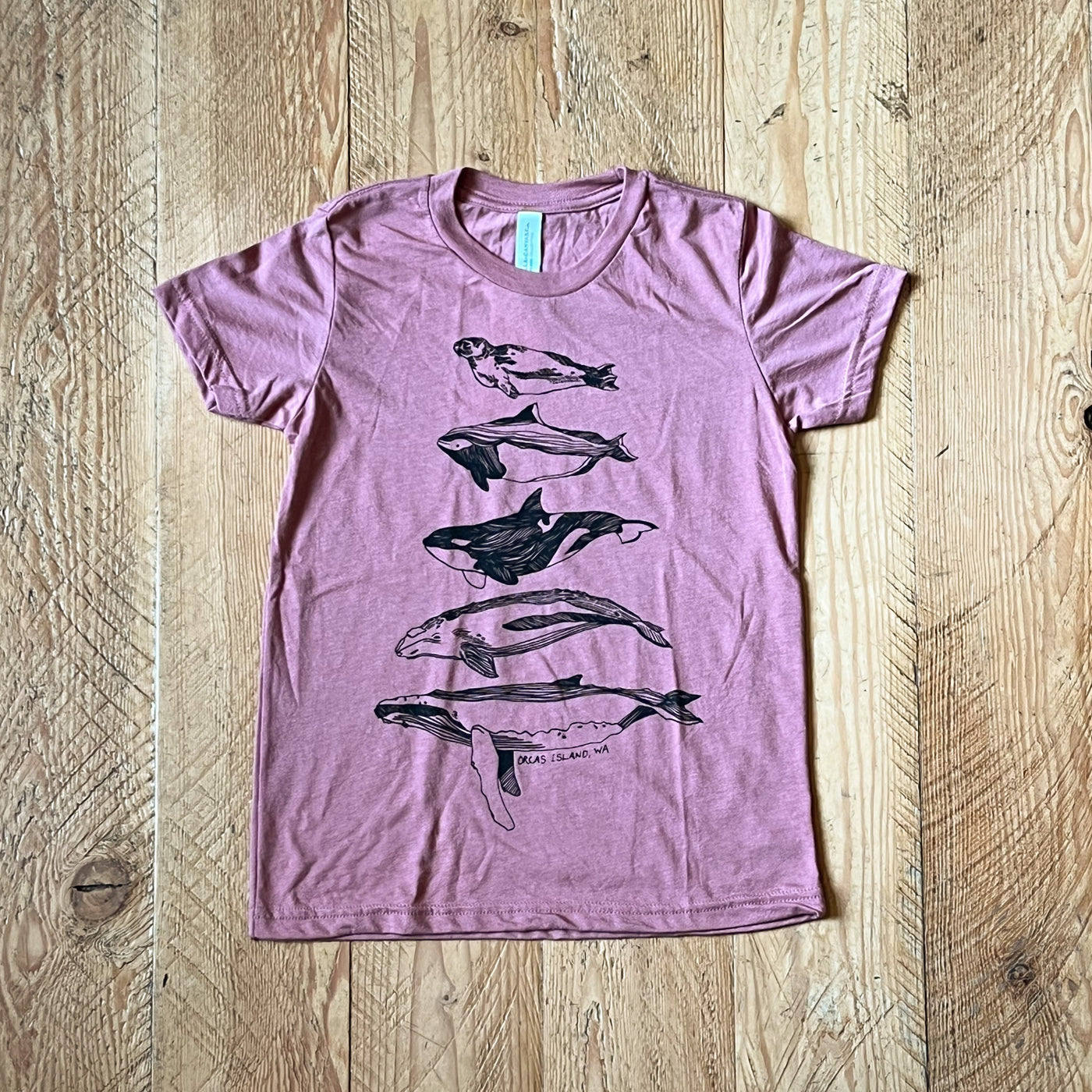 Salish Sea Mammals - Youth Triblend T-Shirt (Mauve)