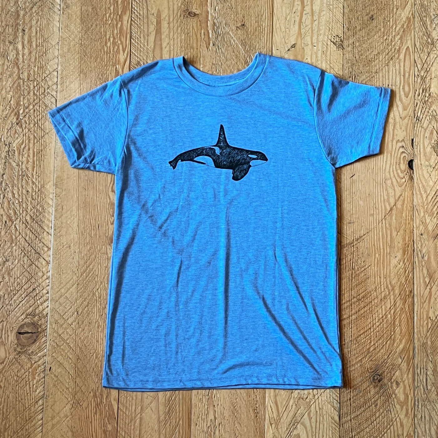 Orca whale - Youth Triblend T-Shirt (Blue)