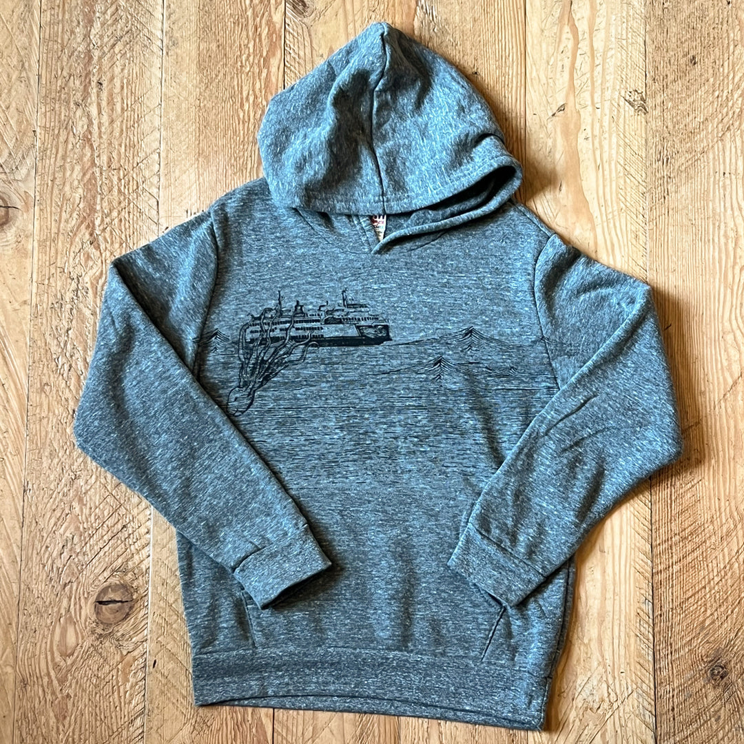 Kraken - Youth Triblend Fleece Hoodie (Vintage Grey)