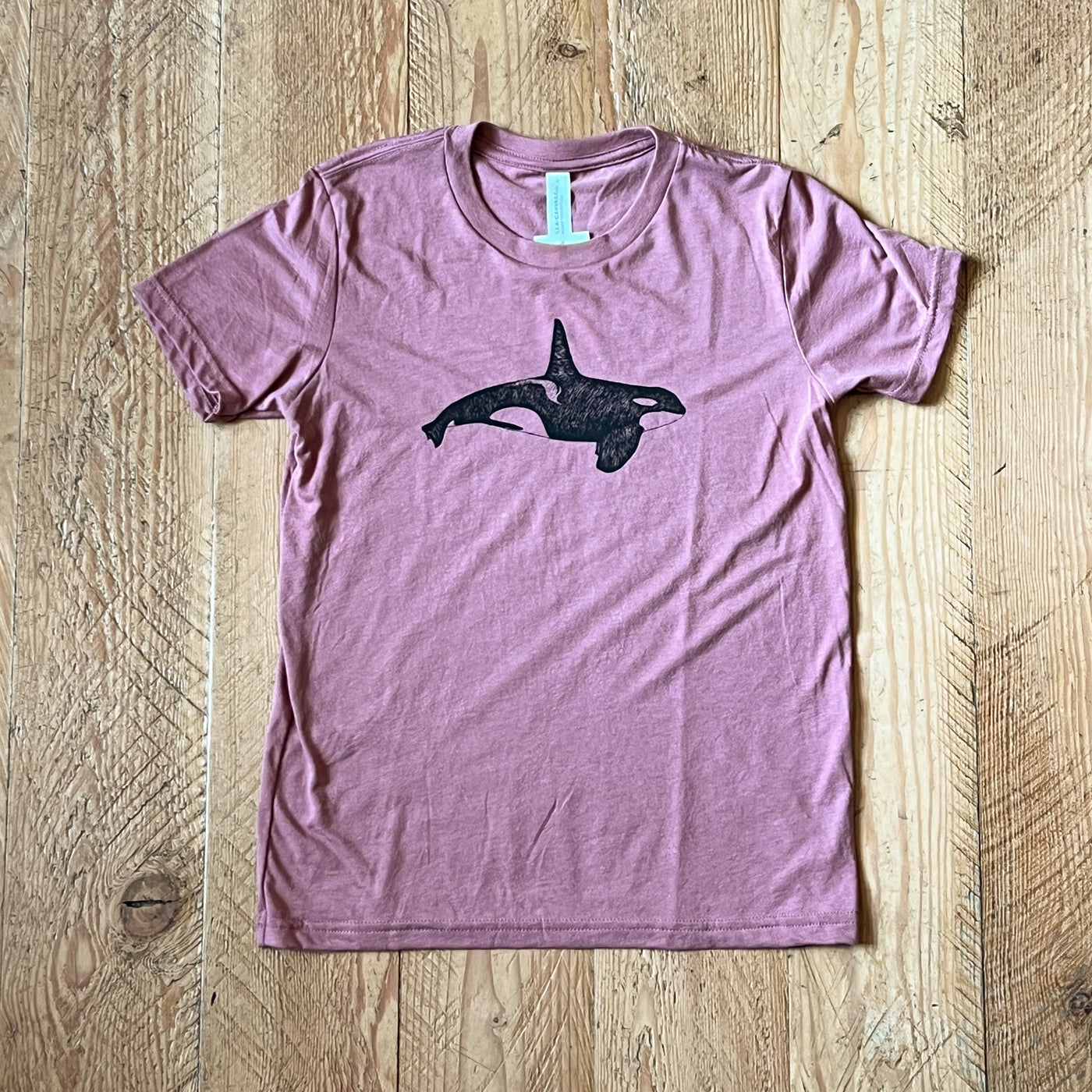 Orca Whale - Youth Triblend T-Shirt (Mauve)