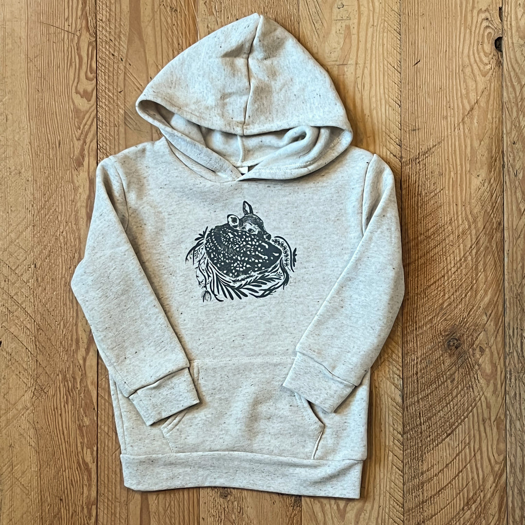 Fawn - Toddler Triblend Fleece Hoodie (Oatmeal)