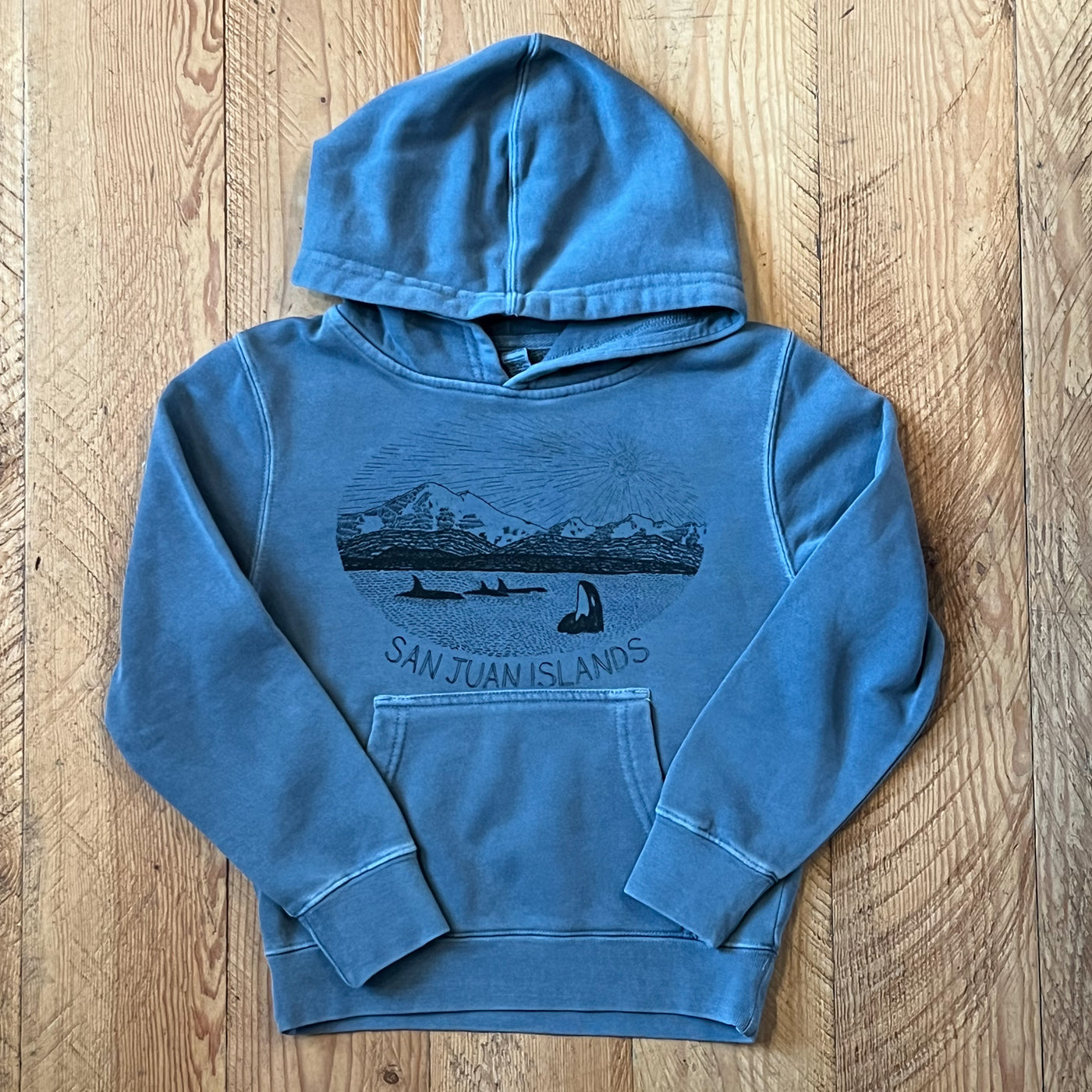 Mt. Baker - Youth Pigment-Dyed Hoodie (Slate)