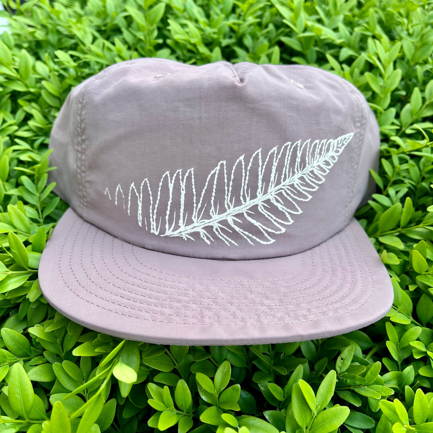 Fern - Nylon Surf Hat (Hazy Pink) Hat Print Station (Hats) 