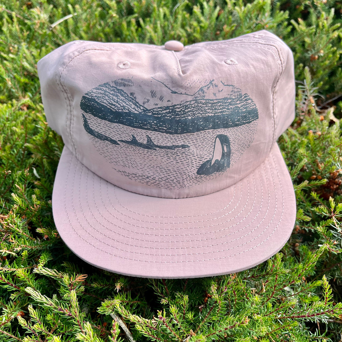 Mt. Baker - Nylon Surf Hat (Hazy Pink) Hat Print Station (Hats) 