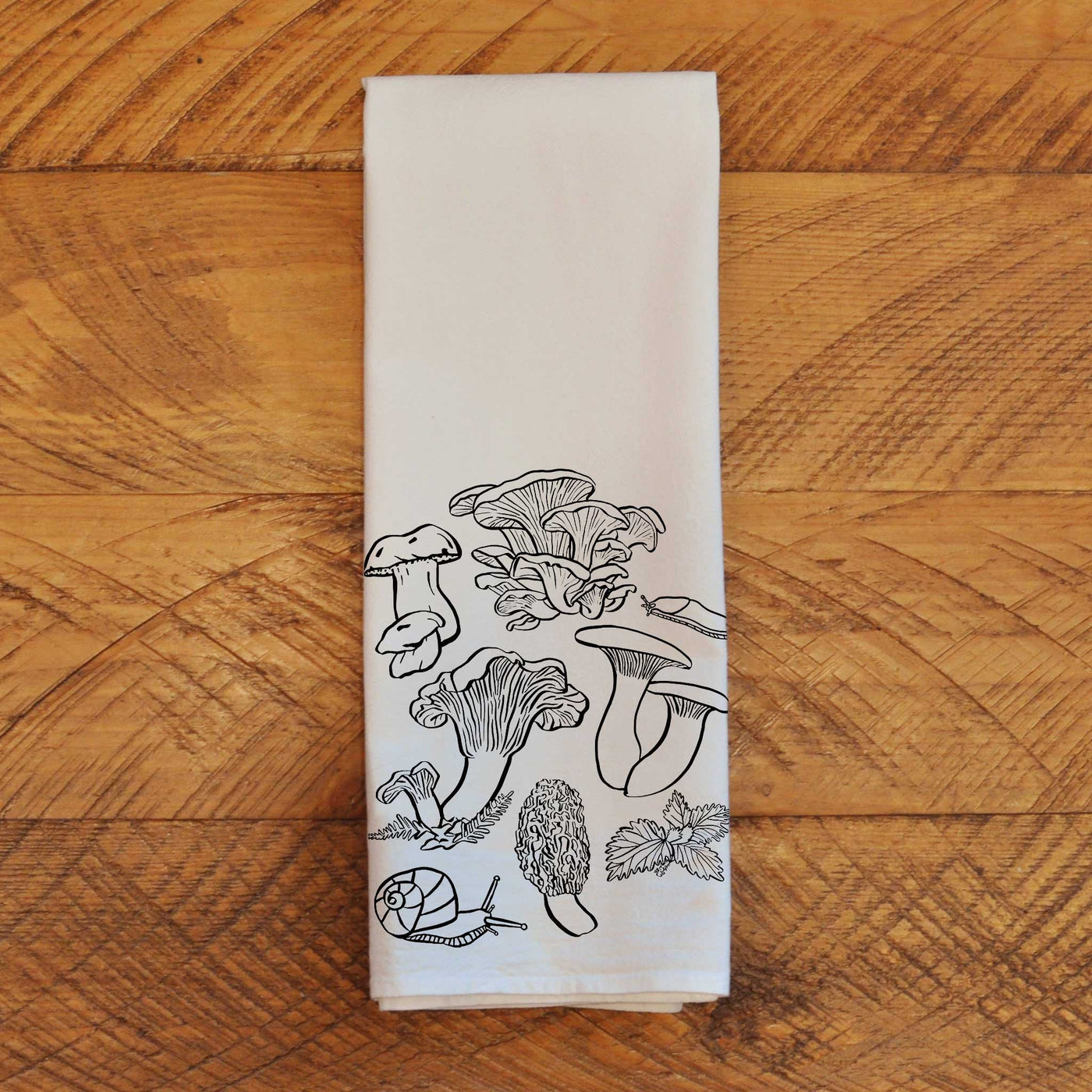 Forest Mushrooms - Natural Tea Towel