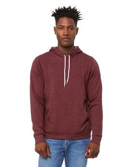 Unisex 50/50 Fleece Hoodie (Heather Maroon) Sweatshirt AlphaBroder 