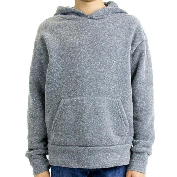 Youth Triblend Fleece Hoodie (Vintage Grey) Youth Royal 