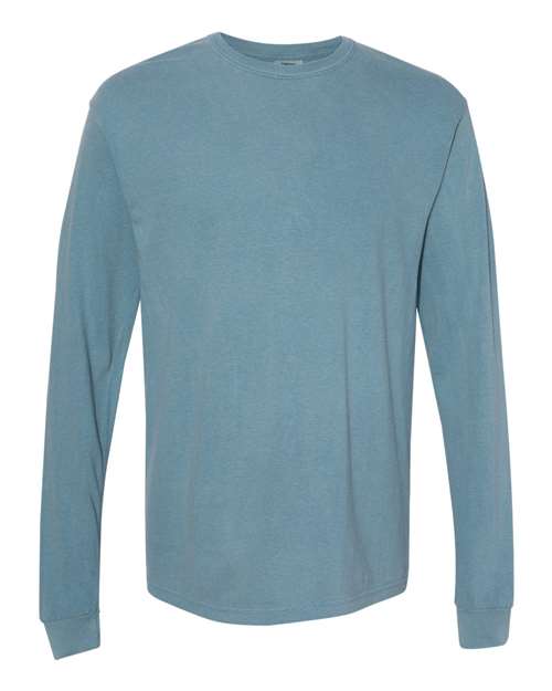 Unisex Cotton Long Sleeve (Ice Blue) Unisex_Blank Comfort Colors 