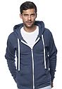 Unisex RPET Organic Zip Hoodie (Heather Dusk) Unisex_Hoodie Royal 