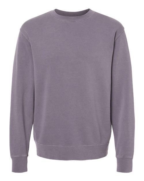 Unisex Pigment-Dyed Crew Sweatshirt (Plum) Unisex_Blank Independent Trading Co. 