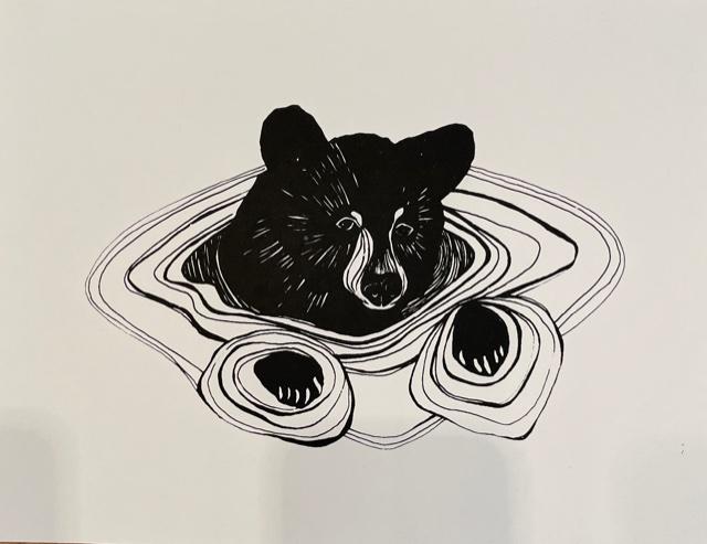 Orcas Bear - Paper Print Print Colleen 