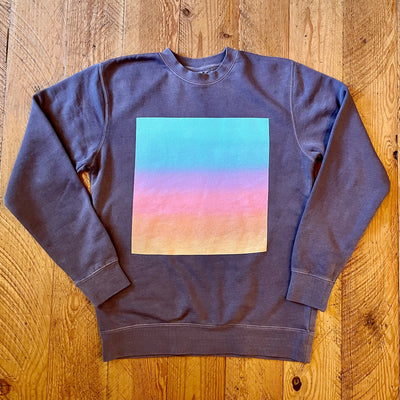 Color Flow - Unisex Pigment-Dyed Crew Sweatshirt (Plum) Unisex_Printed Independent Trading Co. (Unisex) 
