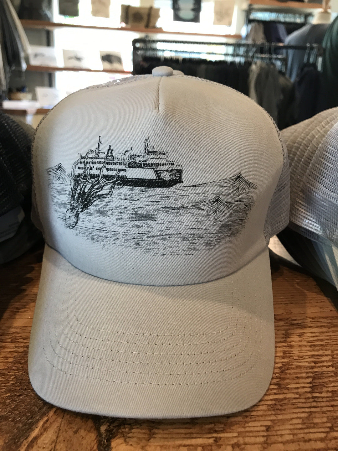 Kraken - Trucker Hat (Lt. Gray) Hat Andrew 