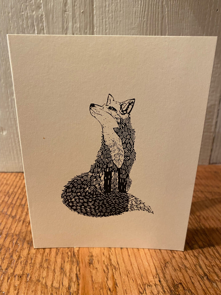 Fox - Notecard Card Printshop Northwest 