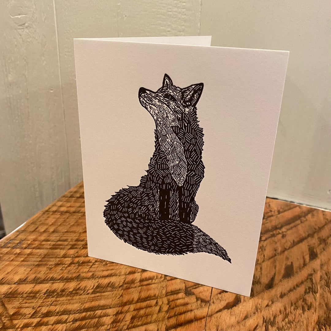 Fox - Notecard Card Printshop Northwest 