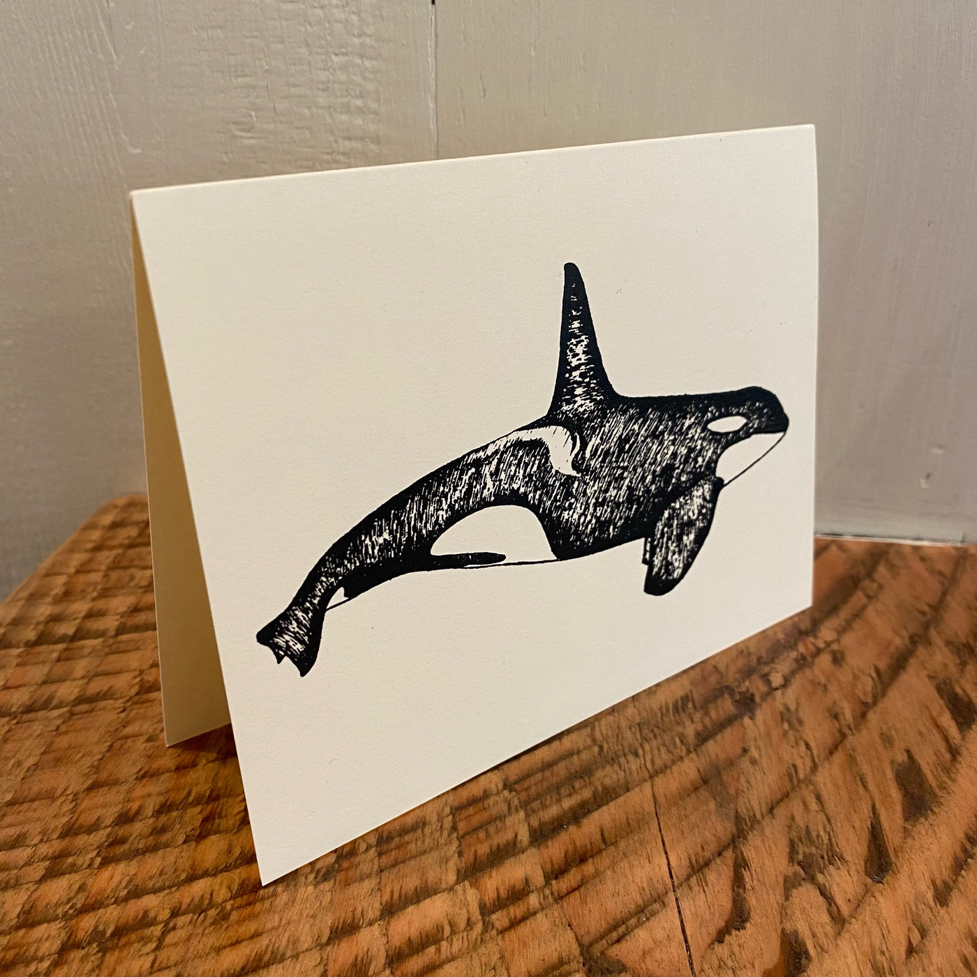 Orca whale - Notecard Card Printshop Northwest 
