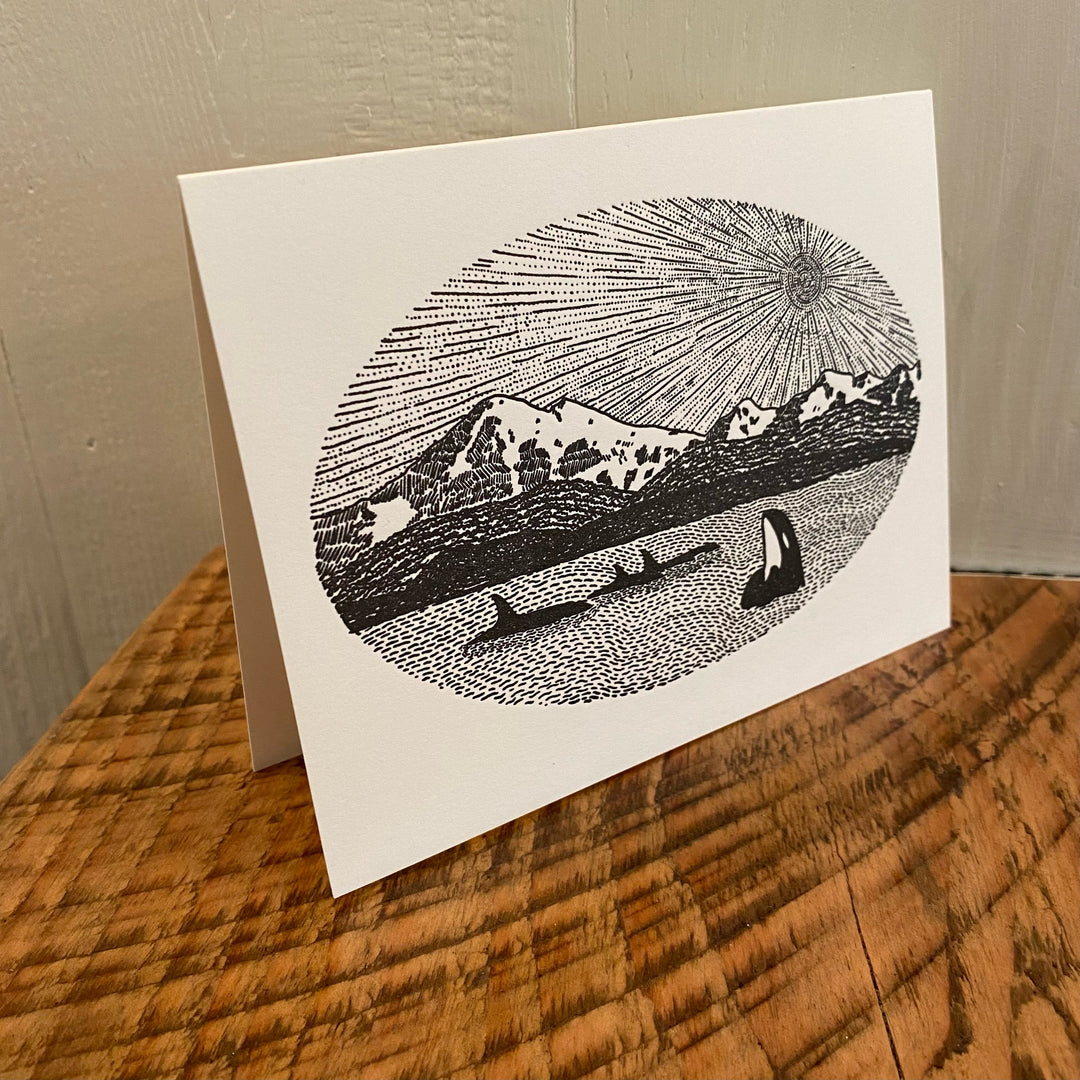 Mt. Baker - Notecard Card Printshop Northwest 