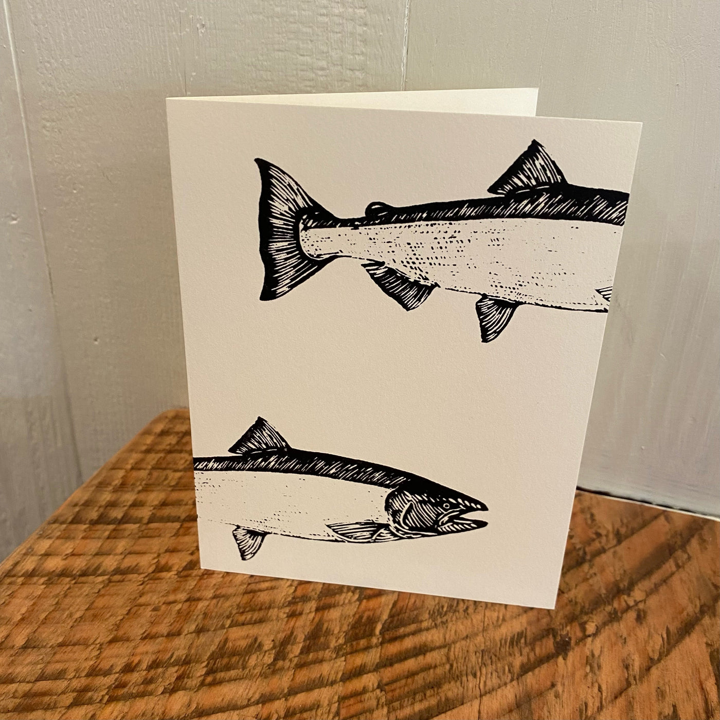 Salmon School - Notecard Card Printshop Northwest 