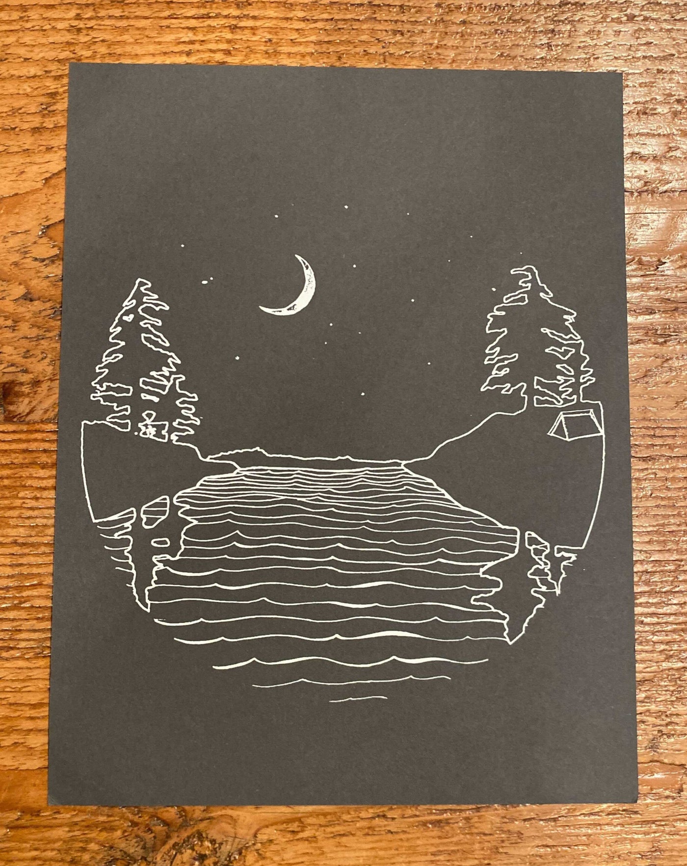 Islands at Night - Paper print Print Andrew 