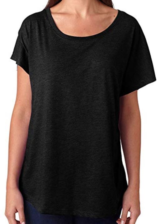 Women's Dolman - Heather Black Womens AlphaBroder 
