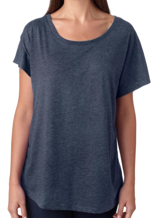 Women's triblend dolman (Indigo) Womens AlphaBroder 