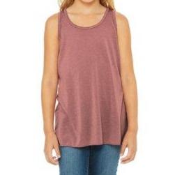 Youth Triblend Racerback Tank (Mauve) Youth_Blank AlphaBroder 