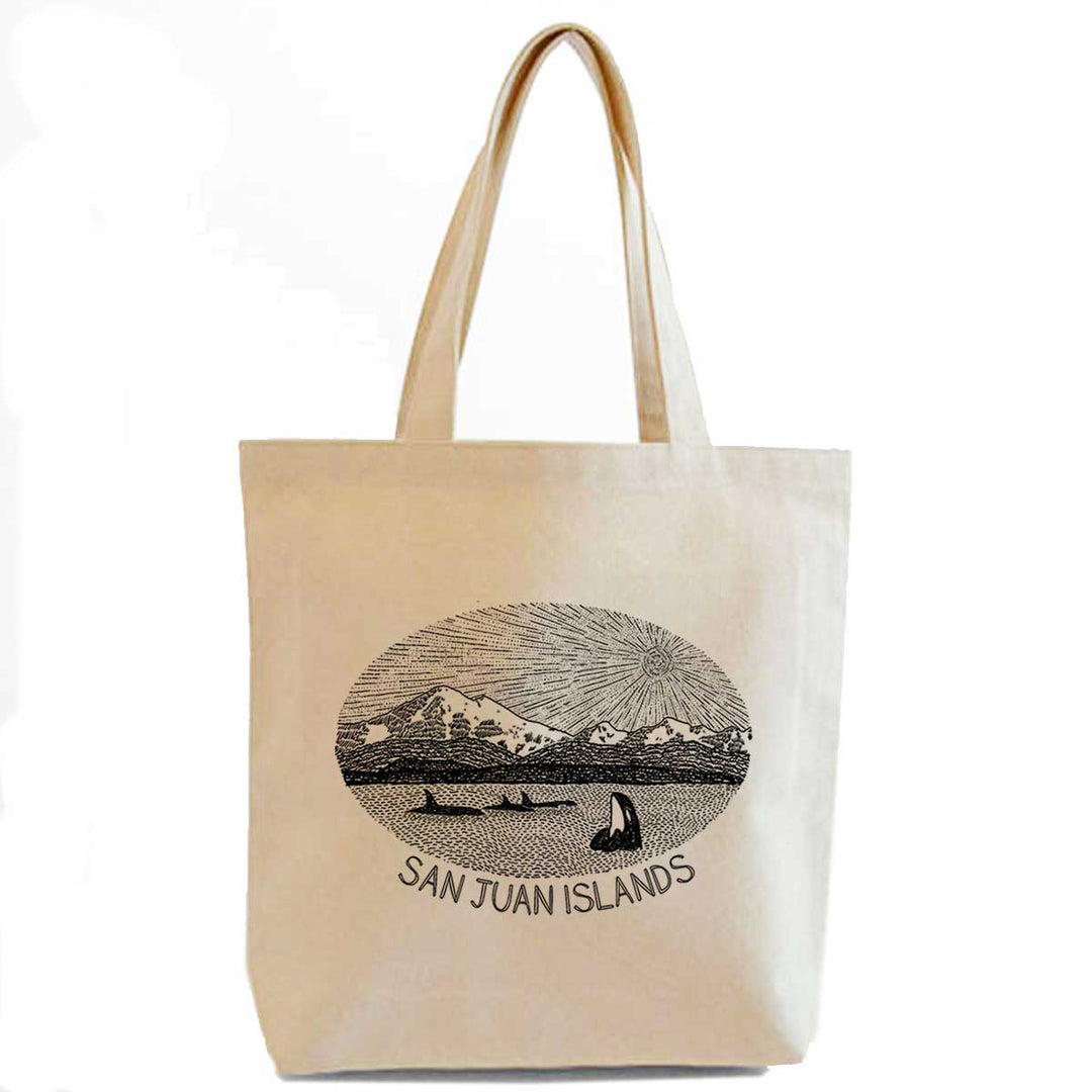 Mt. Baker - Pocket Tote (Natural) Bag Printshop Northwest 