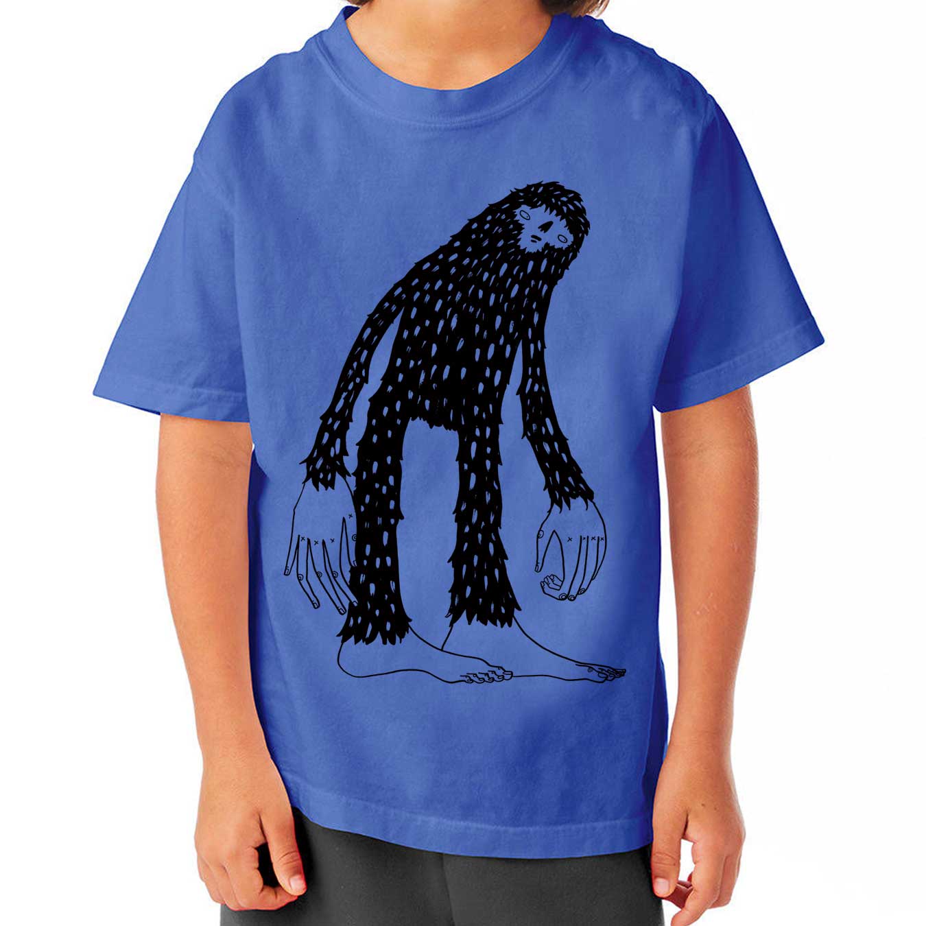 Bigfoot - Youth Cotton Garment Dyed T-Shirt (DEEP FORTE) Youth_Printed ComfortWash 