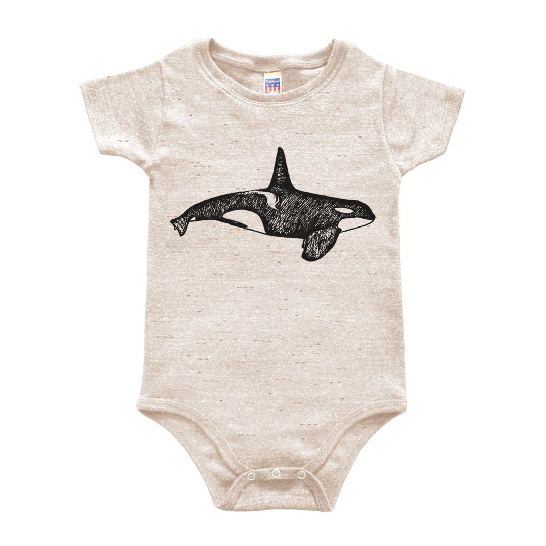 Orca - Triblend Onesie - Oatmeal Kids Andrew 