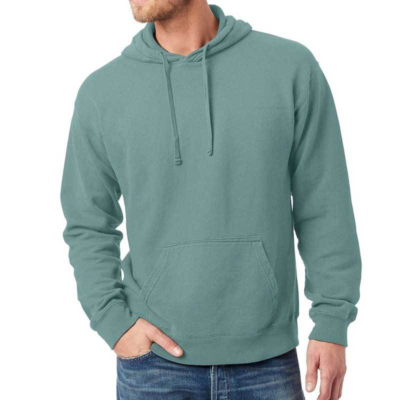 Unisex Cotton Garment Dyed Hoodie (Cypress) Sweatshirt AlphaBroder 