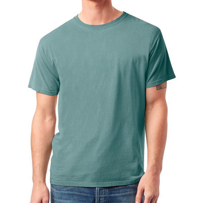 Custom printed - Mens 100% Cotton Garment Dyed (Cypress) Shirt Alternative 