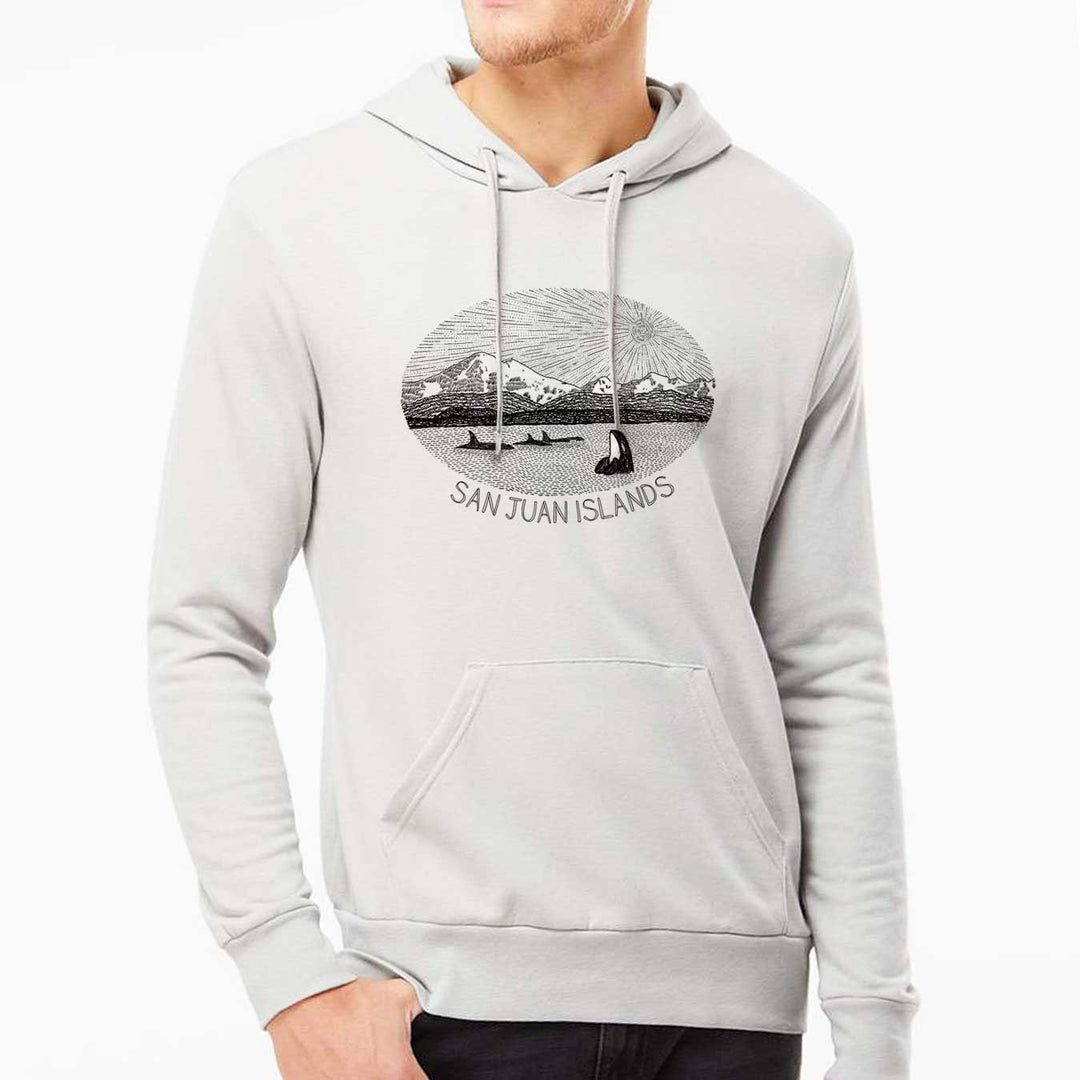 Mt. Baker - Unisex 100% Cotton Terry Hoodie (Light Grey) Unisex_Hoodie Alternative 