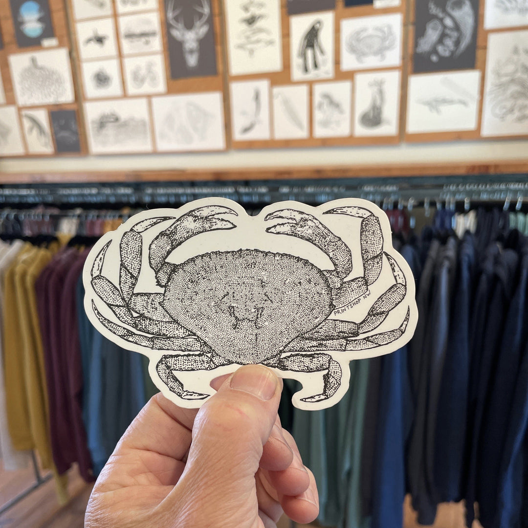 Sticker - Crab Sticker Printshop Northwest 