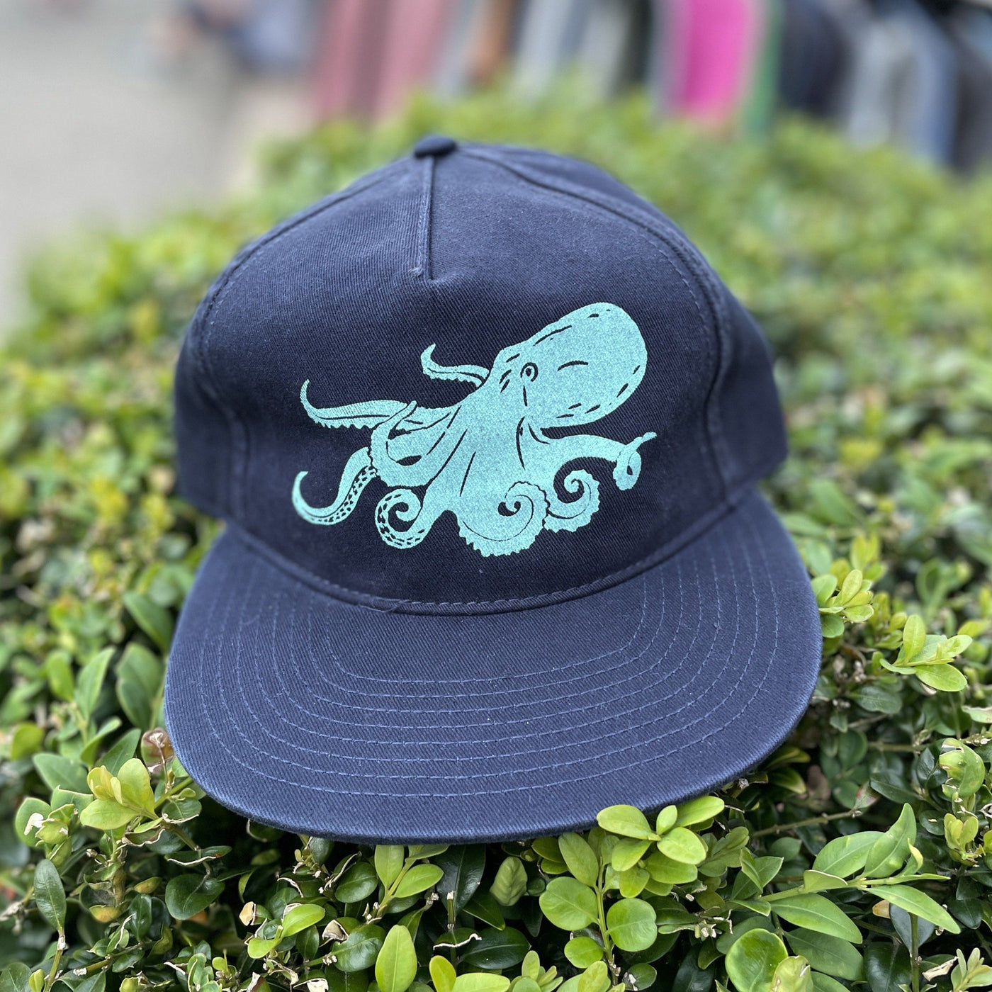 Cotton Hat - Octopus (Navy) Hat Printshop Northwest 