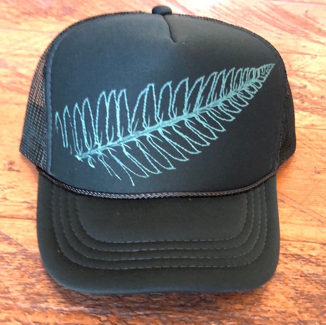 Fern - Youth Trucker Hat (Dark Green) Hat Print Station (Hats) 