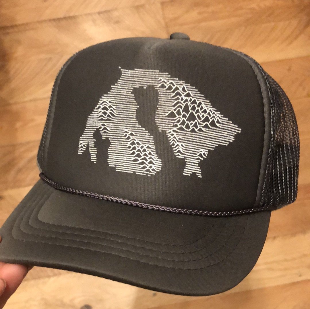 Orcas Mountains - Youth Trucker Hat (Dark Grey) Hat Printshop Northwest 