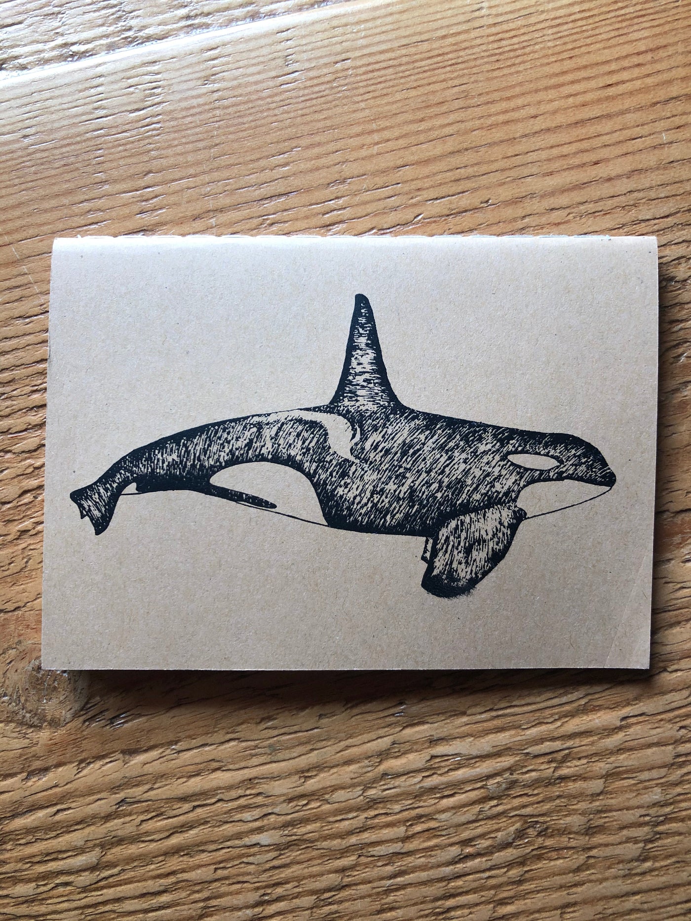 Orca Whale - Small Lined Notebook Notebook Printshop Northwest 