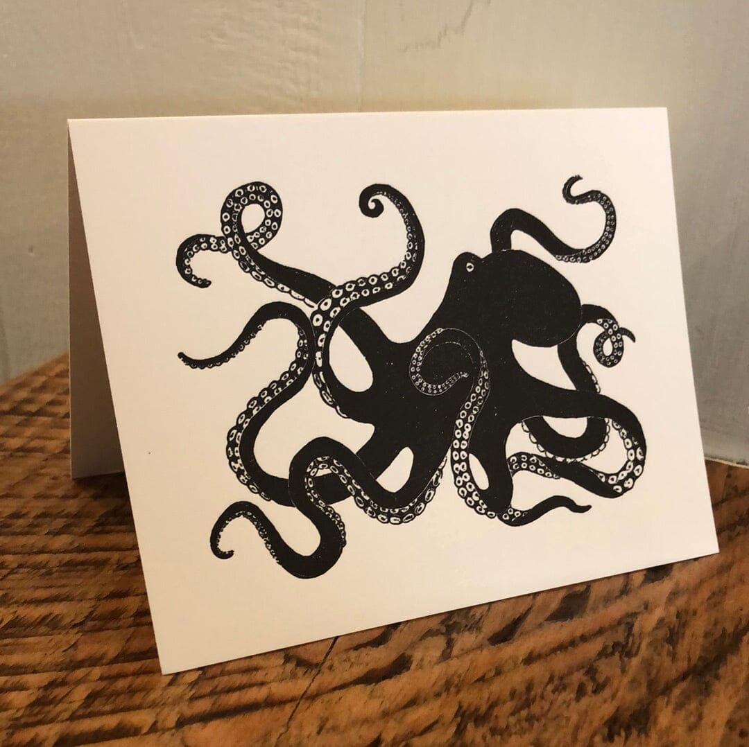 Octopus - Notecard Card Printshop Northwest 