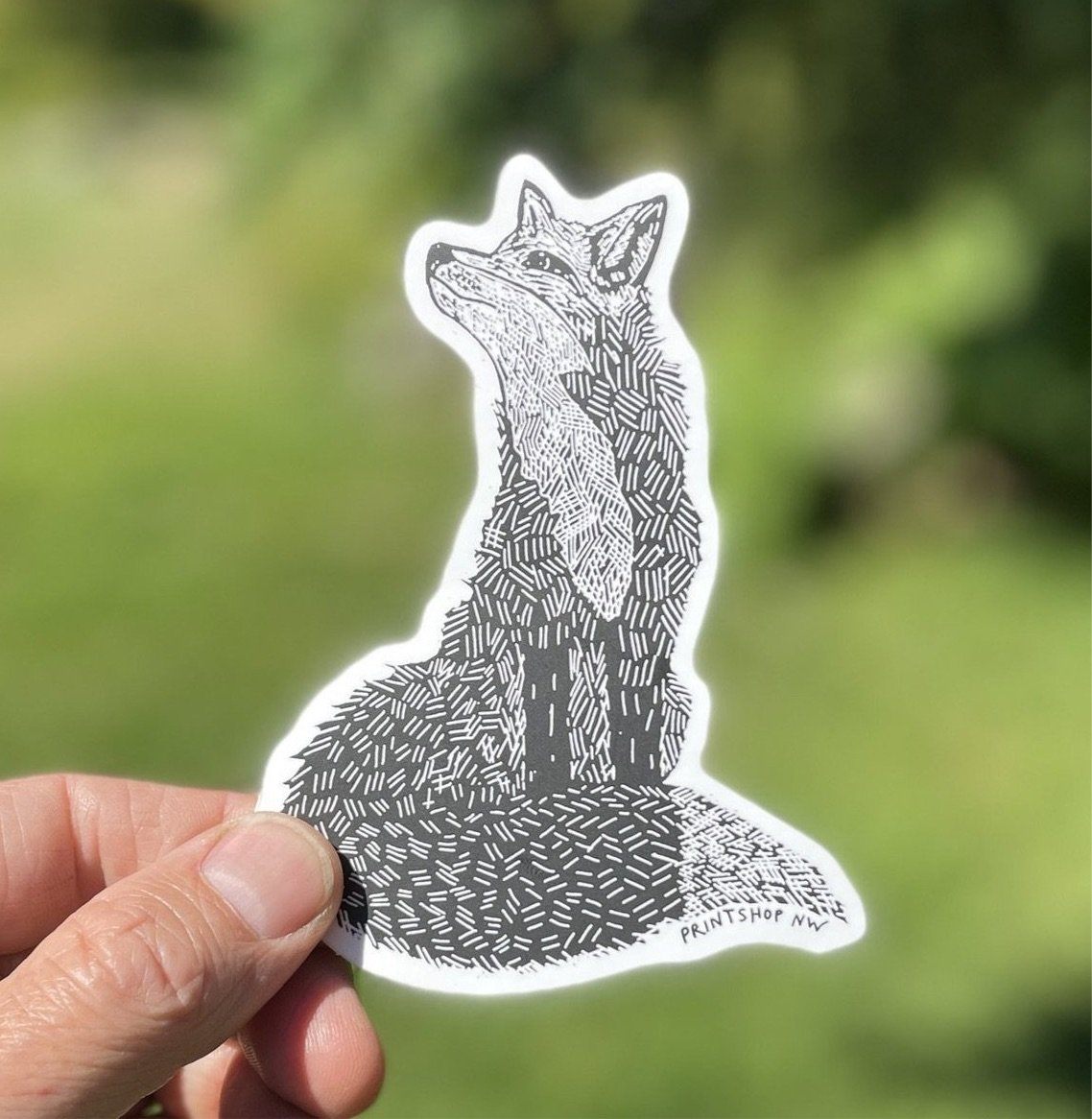 Sticker - Fox Sticker Printshop Northwest 