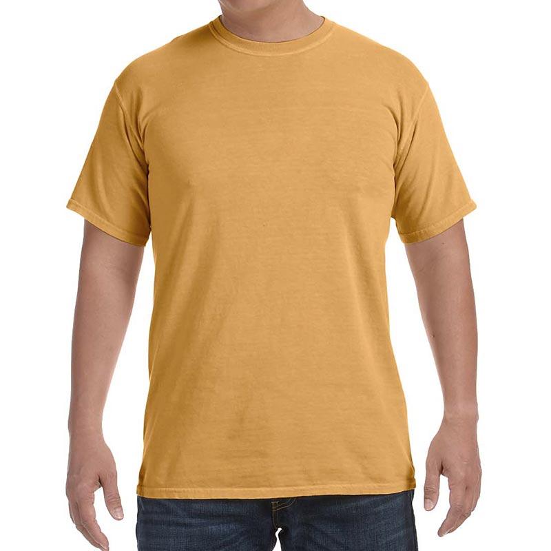 Custom printed - Mens 100% Cotton Garment Dyed (Monarch) Shirt Comfort Colors 