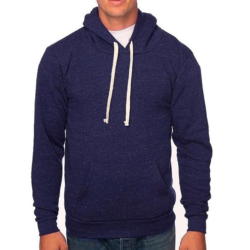 Custom printed - Unisex triblend fleece hoodie (Denim Navy) Sweatshirt Bella/Canvas 